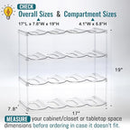 Design for Stanley 40 OZ & Large Bottles & Tumblers with Handle - Acrylic Water Bottle Organizer - Stackable Clear Wine Rack Cup Holder for Home Kitchen Pantry Shelf Countertop Cabinet, 4 Tier Hold 16 - size: 4 Tier for 16