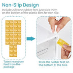 Vtopmart Stackable Storage Drawers Set of 5, Plastic Organizer Bins for Baby Bottle, Beauty Supplies Storage, Ideal for Kichen Countertop, Vanity, Bathroom, Cabinet, Pantry Organization,White - style: White-2 Small+2 High+1 Wide