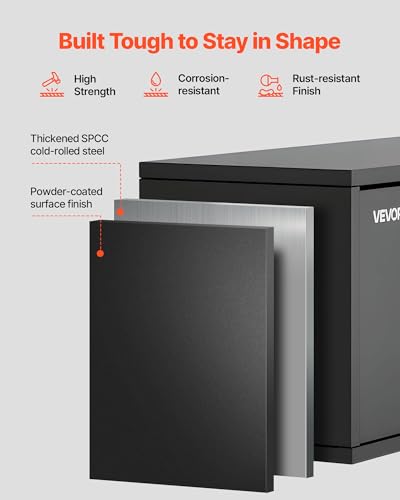 VEVOR Metal Wall Cabinet, 30.31W x 12.01D x 14.02H Inch, Floating Garage Tool Cabinet with Up-Flip Door, 120 lbs Load per Shelf, Fit for Garage, Basement, Kitchen, Warehouse, Assembly Required - style: Upgrade Flip up 14"