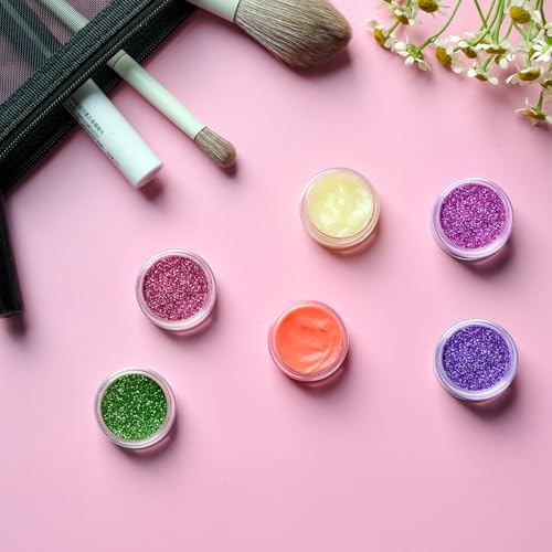 50 Pack 5 Gram 0.17OZ Clear Plastic Containers with Transparent Lids, Small Round Cosmetic Jars Makeup Travel Containers Jar for Cream, Bead, Eye Shadow, Samples, Lotions, Powders, Lip Gloss - color: Clear Lid, size: 0.17 Ounce