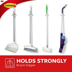 Command Broom Gripper, 1-Gripper (17007-HWES), Organize Damage-Free - size: 1 Broom Gripper