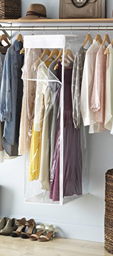 Whitmor Hanging Garment Bag - Closet Organizer - color: Transparent