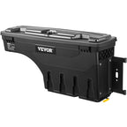 VEVOR Truck Bed Storage Box, Compatible with 2015-2020 Ford F150 R, Waterproof ABS Wheel Well Tool Box with Lockable Lid and Password Padlock, 6.6 Gal/25 L Truck Bed Toolbox, Passenger Side, Black - size: Passenger Side, style: F150