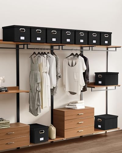 Oterri File Organizer, File Box, File Cabinet for Letter File Folder Storage, Hanging File Organizer for Office/Decor/Home,Document Organizer, 1 Pack,Black-Box Only - color: Black, size: 1 pack