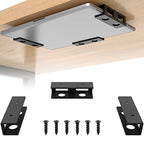 3 PCS Under Desk Laptop Mount with Anti-Scratch Felt Board Under Desk Laptop Holder Tray Durable Under Desk Shelf for Laptop Thick up to 1.15” - size: 3pcs-1 Pack