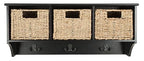 Safavieh Home Collection Finley Hanging 3 Basket Wall Rack - color: Black