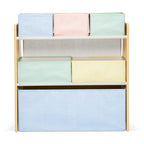 Delta Children - GapKids 6 Bin Toy Organizer - Greenguard Gold Certified, Pastel - color: Pastel