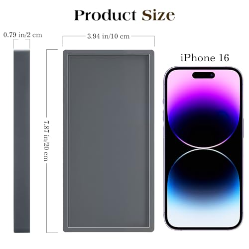 Luxspire Bathroom Vanity Tray, 7.9 x 4 Silicone Kitchen Counter Tray for Soap Dispenser, Bathroom Countertop Organizer for Perfume Soap Towel Bathroom Accessories, 2 Packs, Dark Gray - color: Dark Gray, size: 7.87 × 3.94 × 0.79 in