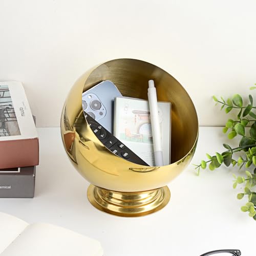 Golden Key Bowl for Entryway Table Decorative Storage Dish Catch All Bowl for Fruit Coffee Pod Holder Centerpiece for Kitchen Home Decor