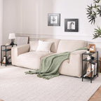 Yoobure Narrow Side Table with Storage Basket, Small End Table for Small Spaces, Skinny Side Tables Living Room Bedroom Office, Slim Nightstand 3 Tier Bedside Table Space-Saving for Magazine, Black - color: Black