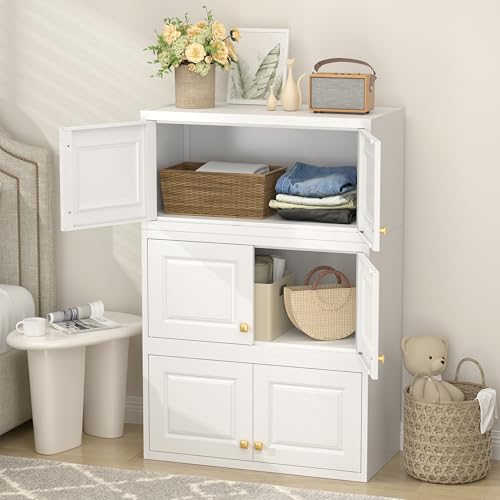 UNICOLY 15" Wall Mounted Storage Cabinet, Small Armoire Wardrobe Closet, Small Hanging Cabinet for Bedroom School, Employee, Gym, Armarios De Ropa para Dormitorio, Assembly Required, White - color: White, size: 15"H-Square J