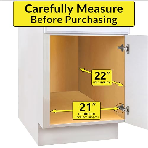 LYNK PROFESSIONAL® SELECT™ Slide Out Cabinet Organizer Pull Out Drawer, 20" x 21" Pull Out Cabinet Organizer – Pull Out Shelves for Kitchen Cabinets – Roll Out - Lifetime Ltd. Warranty, Wood Chrome - size: 20" W x 21" D - 1 Tier