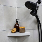 Palisade Vinyl Waterproof Corner Shower Shelf in Wintry Mix - color: Wintry Mix
