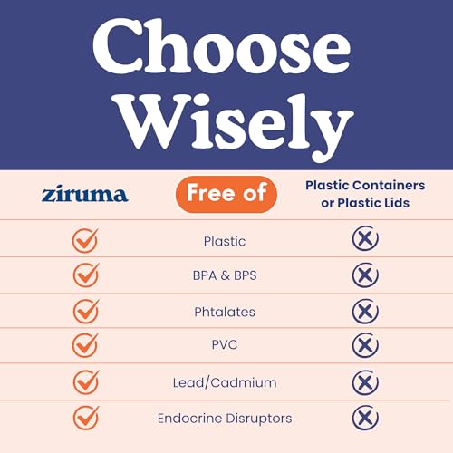 Ziruma Non-Toxic 2.6 Cup Glass Food Storage Containers With Lids - Soup Containers with Lids, Plastic Free Meal Prep, Airtight Food Container, Microwave and Freezer Safe, 4 Pack - size: 21 Oz