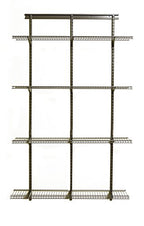ClosetMaid 52845 ShelfTrack Adjustable Utility Organizer Kit, 4' X 12", Nickel - color: Nickel, size: 4-Foot X 12-Inch