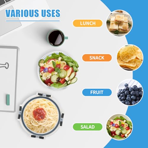 GULFLIN 12 Pack Small Glass Food Storage Containers with Lids Airtight, 13oz Leak-Proof Meal Prep Containers Set, Freezer to Microwave Safe, Dishwasher Safe - color: 13oz,Same Size - 12 Pack,Grey Set