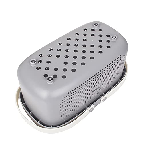 JiatuA Plastic Storage Basket with Handle Portable Shower Caddy Tote Organizer Basket Bin for Bathroom Kitchen Dorm Room Bedroom, Gray - color: Grey, size: Large