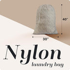 Nylon XL Laundry Bag - Locking Drawstring Closure, Machine Washable, These Large Bags Will Fit a Laundry Basket and Strong Enough to Carry up to Two Loads of Clothes (Leopard | 30" x 40") - color: Leopard, size: 30" x 40"