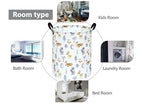 19.7 Inch Round Laundry Hamper Cute Animal Pattern Laundry Basket Fabric Storage Hamper Organization Bin, Toy Box,Gift Basket with Handles for Room - color: F-RT02548