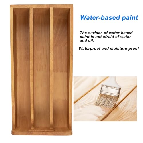DINDON Pull Out Cabinet Organizer for Pans, Cookie Sheet, Bakeware, Cutting Board, Slide Out Kitchen Cabinet Storage Organizer Rack, 10.5''W X 21"D X 7.5"H, Wood - size: 7.5"H