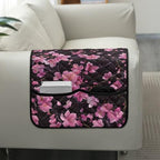 Cherry Blossom Print Armrest Cover for Sofa Non-Slip Diamond Pattern Arm Covers for Recliner Washable Furniture Protectors with 2 Pockets Anti-Scratch Chairs Arm Covers - color: Cherry Blossom