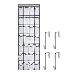 Pocket Shoe Organizer,28 Pocket Door Shoe Organizer Hanging Shoe Organizer Shoe Rack for Closet Pantry Shoe Holder for Men Sneakers, Women High Heeled Shoes, flip flops(White,size:68.5x20.88inch)