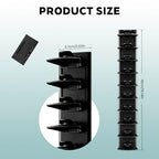 2Pack Upgraded Contour Fit Lock Hat Organizer for Baseball Cap,Hat Rack Strong Adhesive Hat Hangers for Wall Hold Up to 20 Hats,Multi-layer Hat Storage Display for Closet,Door Bedroom-Black - size: 1.3x2.3x16.5in