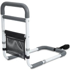 Bed Rails for Elderly Adults - 350LBS Heavy Duty Bed Assist Rail with Non-Slip Bedside Handle, Fall Prevention Safety Cane with Storage Pocket for Seniors, Fits King/Queen/Full/Twin Beds