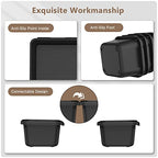 A-LUGEI【𝟱𝟴𝗣𝗰𝘀】【5 Size】 Tool Box Organizer Tray Divider Set, 【Black】 Desk Drawer Organizer, Garage Organization and Storage Toolbox Accessories Rolling Tool Chest Cart Cabinet WorkBench Small Part - size: 58pcs-5 Size