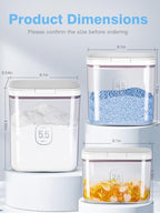 LivLab Mker Laundry Detergent Dispenser with One-Press Lid,Clear PET Powder container with Measuring Cup, Pods container 5.5L/12Lbs/200oz(270 Pods) - color: 5.5L
