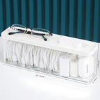 Charger Cable Cord Storage Organizer Box - 1 Pack With Lid - Easy Storage Without Cable Ties - style: Minimalist