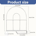 8-Pack 12" Tall Shelf Dividers - Closet Shelf Organizer - Easy to Install - No Tool - White PE Coating Steel - size: 8-PACK, style: Metal Height 12inch