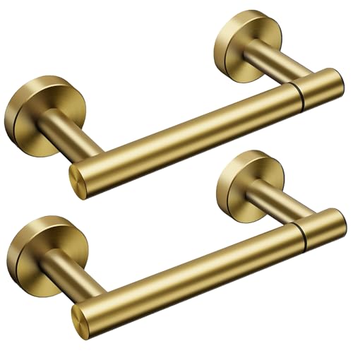 Day Moon™ - Toilet Paper Holder - Modern Roll Holder for Bathroom - 2 Pack - Wall Mount, Gold - color: Gold, size: Classic 2 Pack