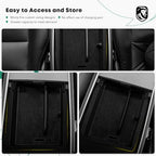YHTAUTO Armrest Upper Tray Fit for Tesla Model Y Juniper 2025 2026 (Premium & Performance), Tesla Model 3 Highland 2024 2025 2026, Center Armrest Storage Box with Sunglass Holder Car Accessories - style: 1PC Armrest Upper Tray