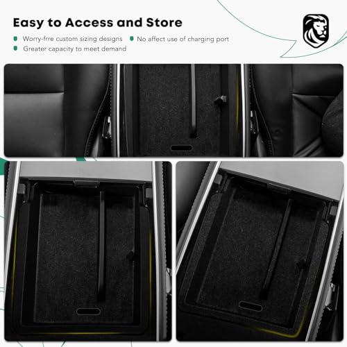 YHTAUTO Armrest Upper Tray Fit for Tesla Model Y Juniper 2025 2026 (Premium & Performance), Tesla Model 3 Highland 2024 2025 2026, Center Armrest Storage Box with Sunglass Holder Car Accessories - style: 1PC Armrest Upper Tray