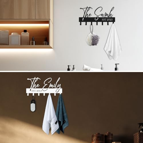 Customized Meaningful Phrase Key Hooks for Wall Decoration,Delicate Fashion Black Metal Key Holder Wall Mount,Modern Key Hanger for Hallway,Entryway,Office - color: Customized Phrase Key Hooks