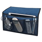 Gloppie Bedside Caddy with Pockets - Remote Holder & Storage Organizer - Blue - color: Classic Blue