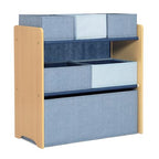 Delta Children - GapKids 6 Bin Toy Organizer - Greenguard Gold Certified, Indigo Blue - color: Indigo Blue