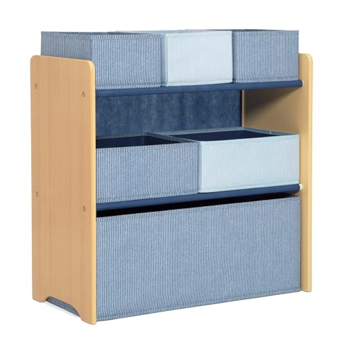 Delta Children - GapKids 6 Bin Toy Organizer - Greenguard Gold Certified, Indigo Blue - color: Indigo Blue