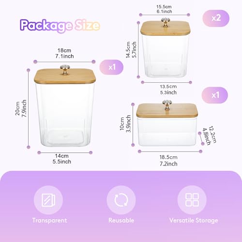 POLRAI 4 Pack Laundry Pod Containers and Dryer Sheet Holder, Laundry Room Organization Storage Containers with Lids and Labels for Detergent Pods Dry Sheet Organizing - color: Natural, size: 2+1+1 Pack
