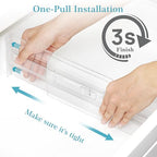 Vtopmart 12 Pack Drawer Dividers for Clothes, 4" High 10.2"-16.5" Adjustable Expandable Dresser Drawer Organizer, Clear Plastic Separators for Dresser, Baby Clothing, Underwear, Cosmetic, Toiletries - size: 4" H,10.2-16.5" L