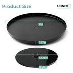 MUNEK 9" Lazy Susan Organizer,Metal Rotating Spice Rack Organization,Lazy Susan for Table Top,Pantry, Bathroom, Vanity, Black - size: 1 Tier