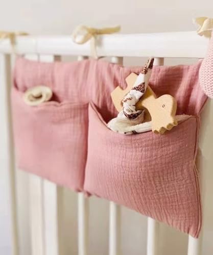 Baby Bedside Hanging Bags Storage Organizer Milk Bottle Toy Crib Baby Nappy-Bag Bed-Bunk Organizing Bag - color: Squirrel