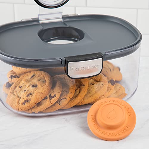 Progressive ProKeeper International Airtight Food Storage Container with Terracotta Disk for Freshness, Stackable & Dishwasher Safe, Ideal for Cookies, Baked Goods, & More, 3 Quart - size: 1-Piece, style: 3-Quart Prokeeper