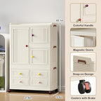 Stackable Storage Bins with 4 Drawers, 314QT Foldable Storage Cabinet with Wheels & Lids, Large Capacity Closet Organizers and Storage for Home, Apartment, Dorm, Closet - Easy No-Tool Assembly - size: Style C