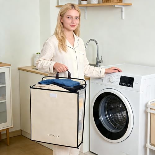 Flower Wall Hanging Laundry Basket, Collapsible Laundry Hamper with Handle & Laundry Balls,Space-Saving Foldable Storage Dirty Washer Organizer Bin Multi-function Container Durable, Set of 2 - color: Flower