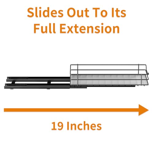 RCHYFEED Pull Out Spice Rack Organizer for Cabinet,Slide out Spice Organizer for Inside Cabinets,Heavy Duty Spice Organization for Kitchen and Pantry,Seasoning,Sauces(1-Tier,4.5" Wx10.5 Dx2.5 H) - size: 1 Tier-4.5''Wx10.5''Dx2.5''H