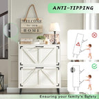 Barnyatoh Shoe Storage Cabinet with 2 Flip Drawers, Farmhouse Hidden Shoe Organizer, Narrow Slim Shoe Rack Cabinet for Entryway Hallway,Antique White - color: Antique White