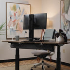 PERFECT POSTURE Mesh Cable Organizer – Clamp-Mounted Under Desk Cable Management, Flexible Mesh, Easy-Access Design, & Standing Desk Compatible – 38” (Gray) - color: Gray, size: 38" Clamp