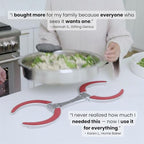 Trivae Pot Lid Holder – 4-in-1 Pot Lid Holder While Cooking, Pan Lid Holder, Trivet & Cake Stand – Versatile Kitchen Tool for Hot Pots, Serving & Display – Space-Saving, Heat-Resistant Stand - color: Flame Red
